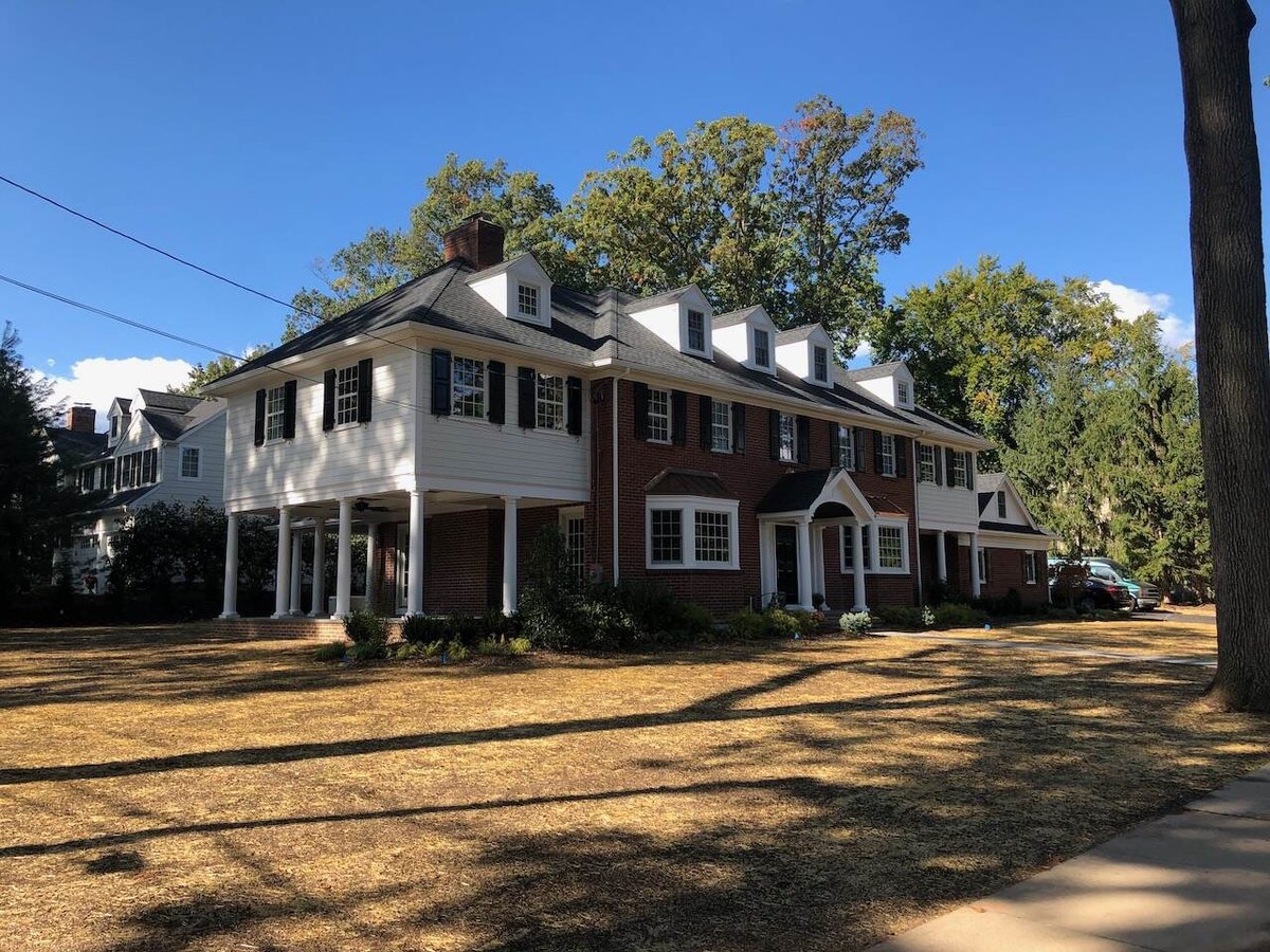 Elegant custom-built home on tree-lined street in Ridgewood, NJ by Fairmount Heights Homes.